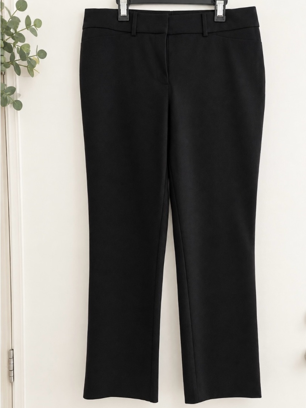 Ann Taylor Black Boot-Cut Dress Pants